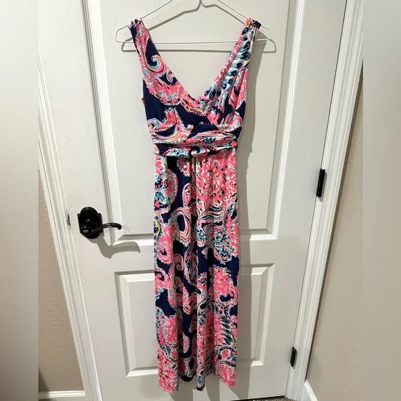 Lilly Pulitzer Sloane Maxi Dress in Paisley Halibut Print - Picture 5 of 10